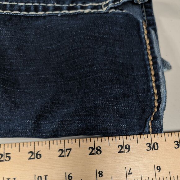 Silver Co Jeans Womens Size 28 Mckenzie Dark Blue Boot Cut Jeans Western - Picture 7 of 8